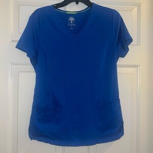 HH Works by Healing Hands Royal Blue Women's Scrub Top